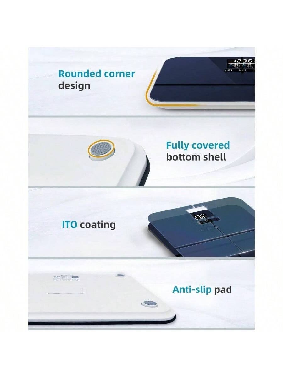 1. Rounded corner design
2. Fully covered bottom shell
3. ITO coating
4. Anti-slip pad