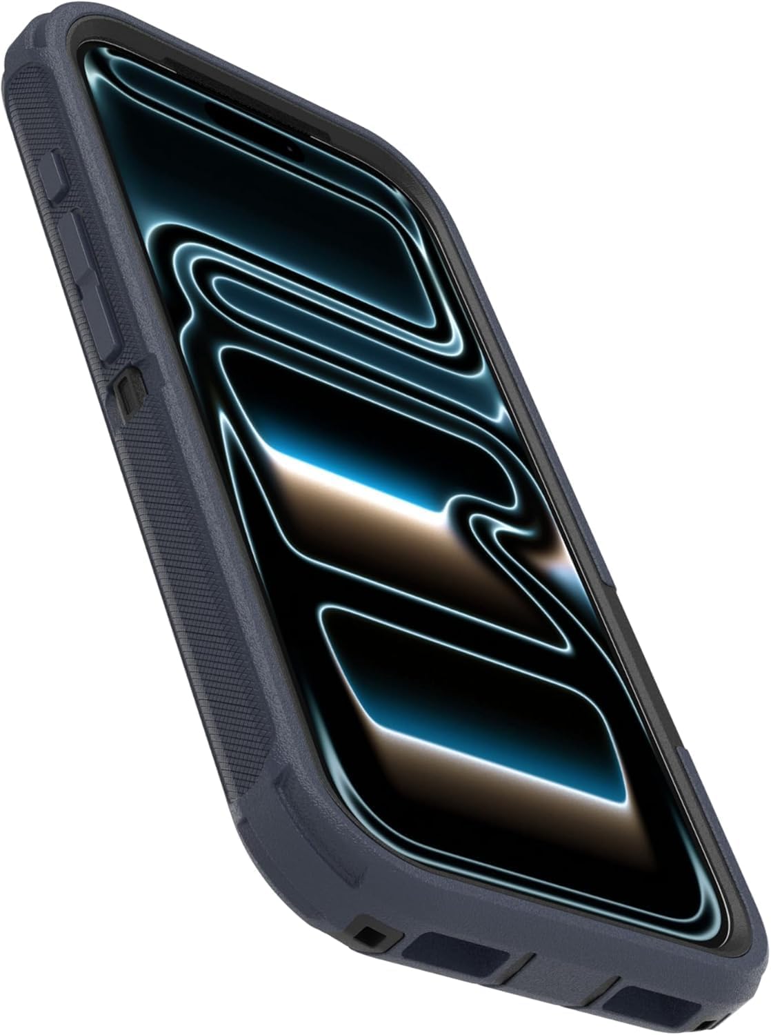 Alt View 1. OtterBox - OtterBox iPhone 18 Pro & iPhone 17 Pro (Only) - Defender Series Case - Holster Clip Included - Snaps on MagSafe - Vintage Indigo Dream (Blue & Black).