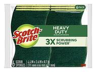 6 Pack Heavy Duty Scrub Sponges
Scrub Brite
3X Scrubbing Power
4.4 in x 2.6 in x 0.7 in (111 mm x 66 mm x 17 mm)
6 Sponges
3M