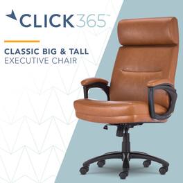 Click365 - Click365™ Classic Big & Tall Executive Office Chair - Cognac