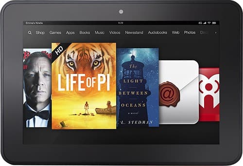 Front Standard. Amazon - Kindle Fire HD 8.9 (Previous Generation)  - 32GB - Black.