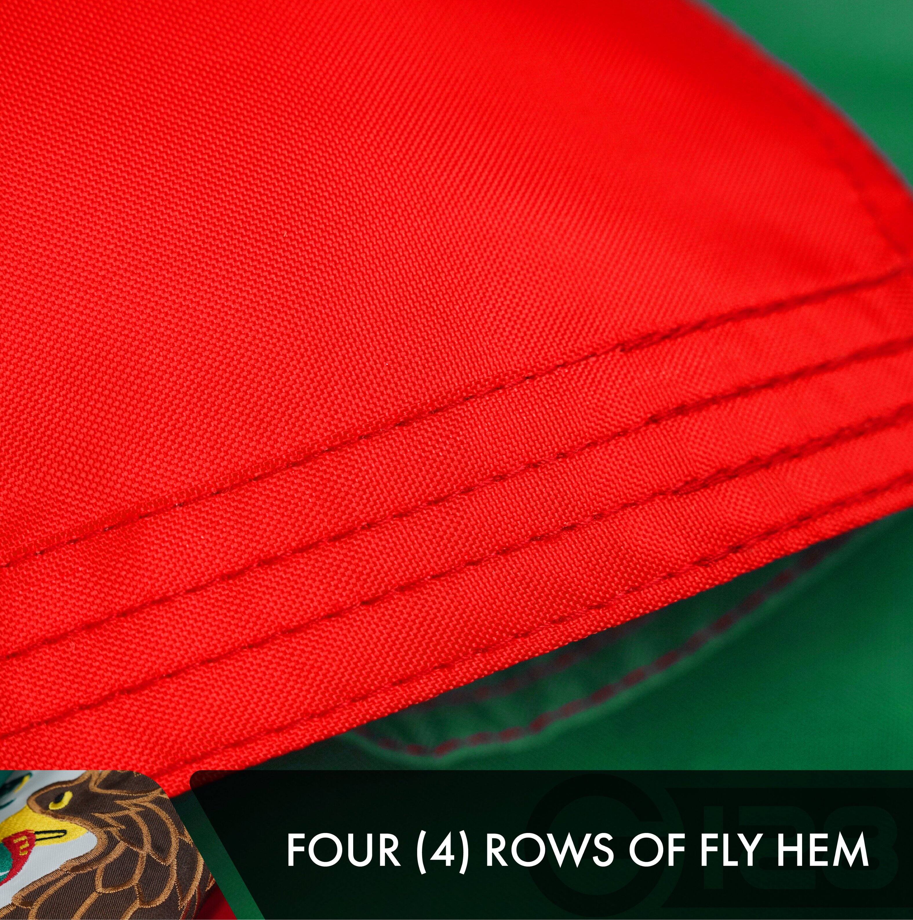 FOUR (4) ROWS OF FLY HEM