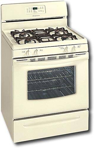 Angle Standard. Frigidaire - 30" Self-Cleaning Freestanding Gas Range - Bisque-on-Bisque.
