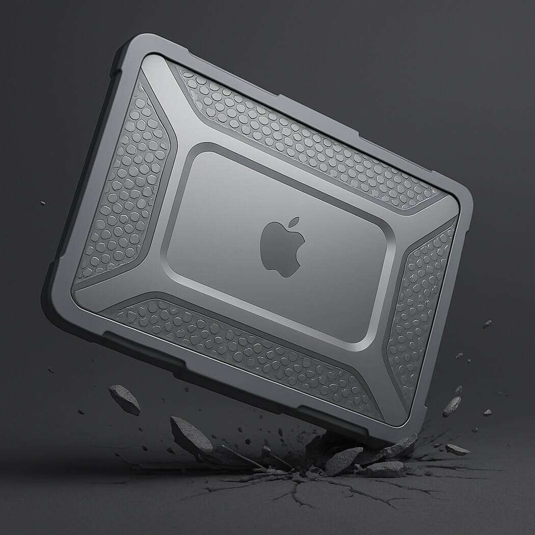 Alt View 17. SaharaCase - Raider UltraArmor Case for Apple MacBook Air 13" M2/M3/M4 (2022-2025) Laptops - Space Gray.