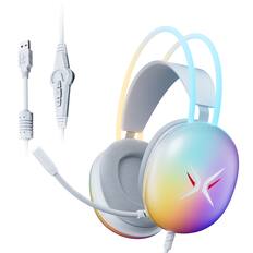 Front. VEAT00L - Gaming Headset with Microphone, Compatible with PS4 PS5 Xbox One PC Laptop.