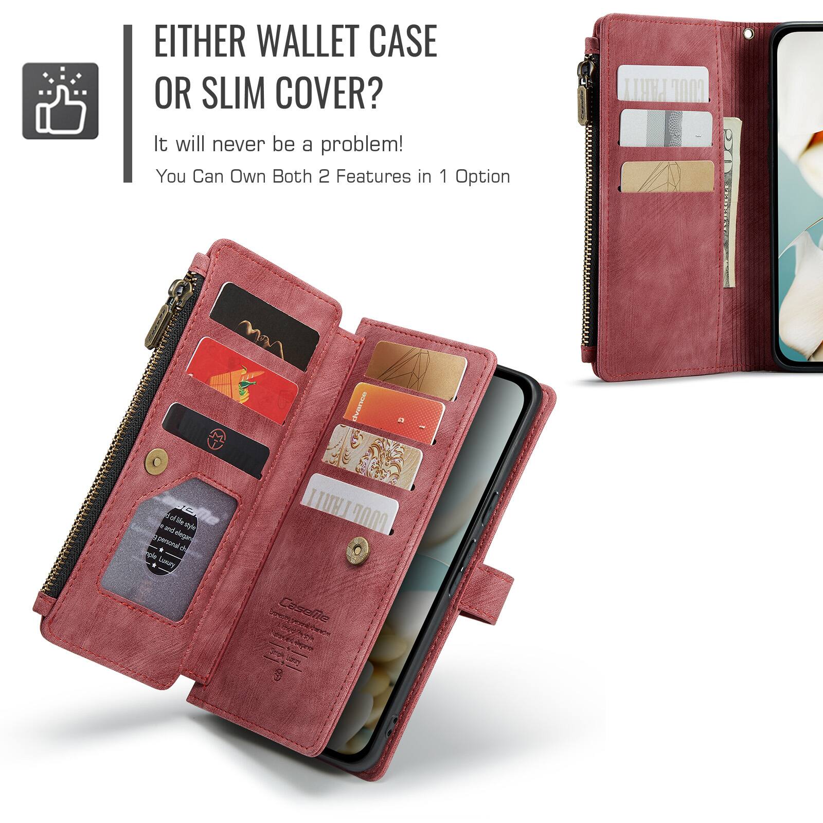 EITHER WALLET CASE OR SLIM COVER?  
It will never be a problem! You Can Own Both 2 Features in 1 Option

PARTY COOC  
20  
dvance  
of life style and 9 personal elegan 6 ple Luxury  
HULL 7007 Caselle DENCE