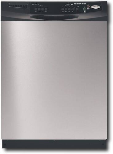 Front Standard. Whirlpool - 24" Tall Tub Built-In Dishwasher - Back-on-Stainless.