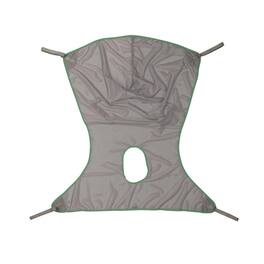 Invacare - Premier Comfort Full Body Sling with Commode Opening (X-Large, 550 lb Capacity, Net Fabric) - Gray