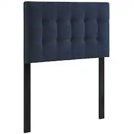 Lily Upholstered Fabric Twin Headboard by Modway - Blue