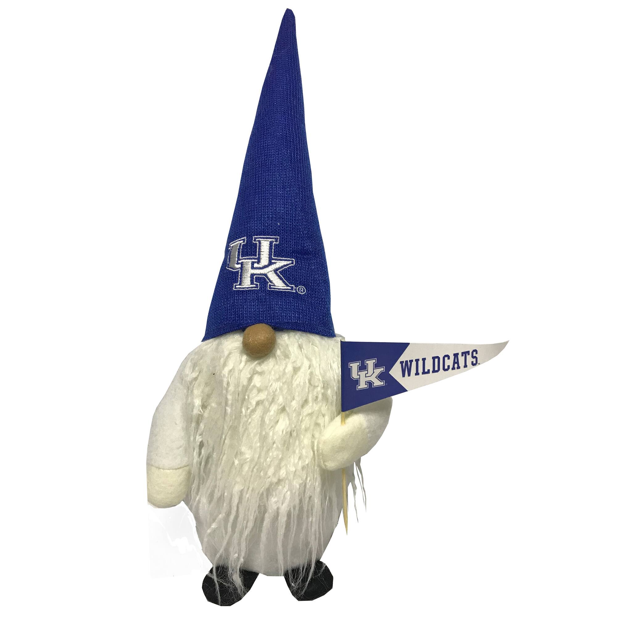 Front. Santa's Workshop - Royal Kentucky Wildcats 12'' Gnome - Blue.