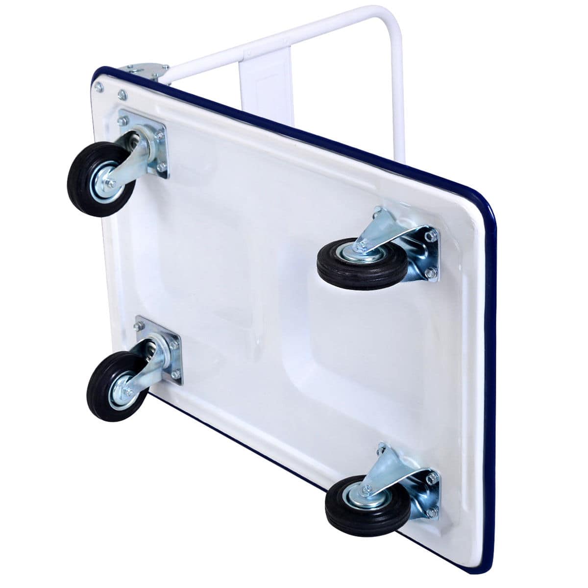 Alt View 16. Costway - 330lbs Platform Cart Dolly Foldable - Blue.
