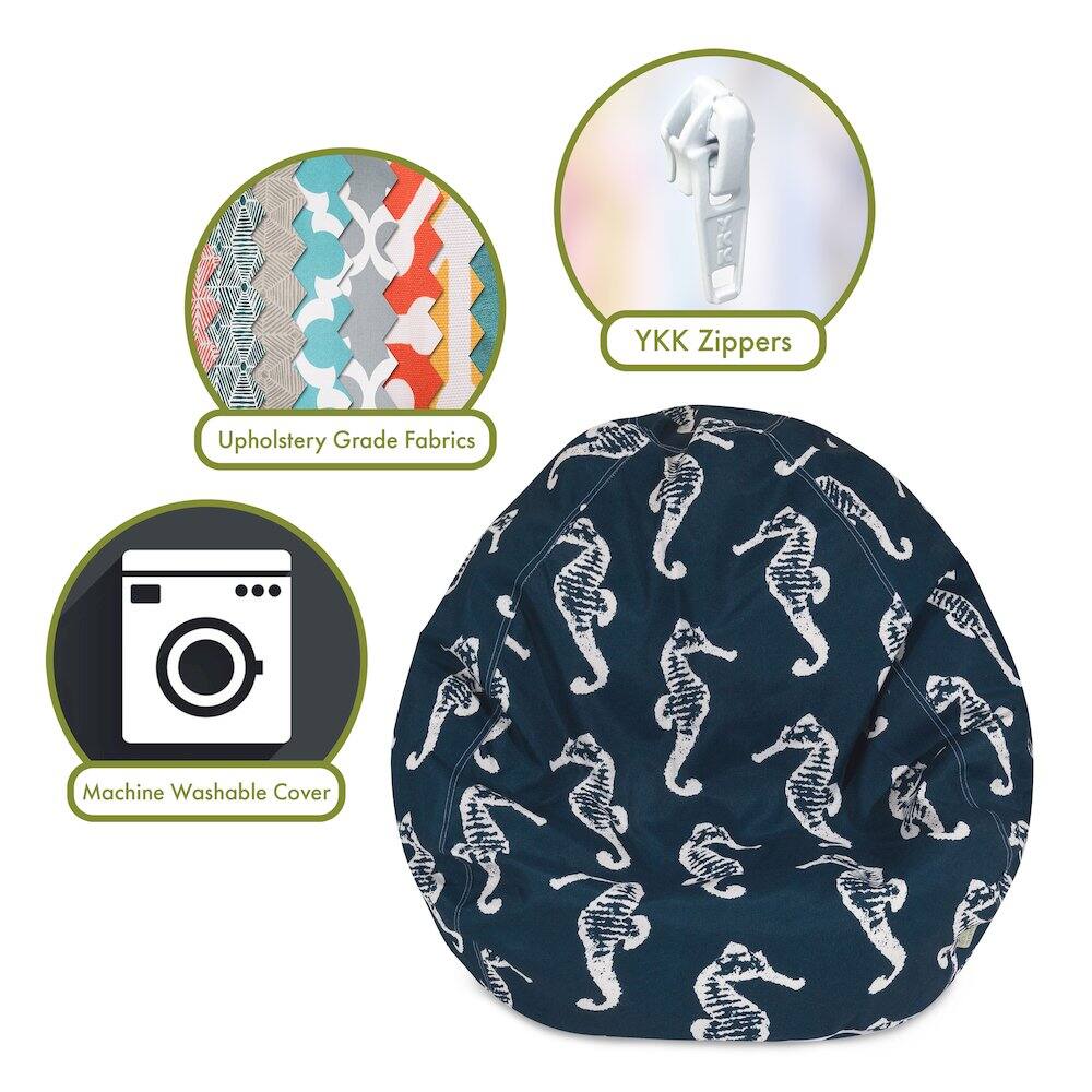 - Upholstery Grade Fabrics
- YKK Zippers
- Machine Washable Cover