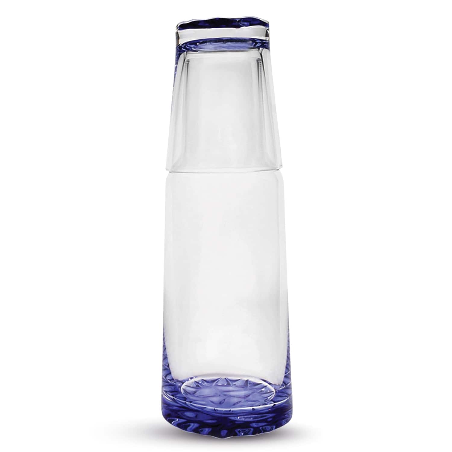Jay Import - Bottom 2-Piece Glass Carafe Set 35.50 OZ - Blue