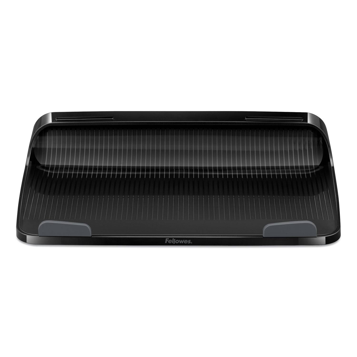 Angle. Fellowes - I-Spire Series Laptop Lift, 13.19" X 9.31" X 4.13", Black/gray, Supports 10 Lbs - Black|Gray.