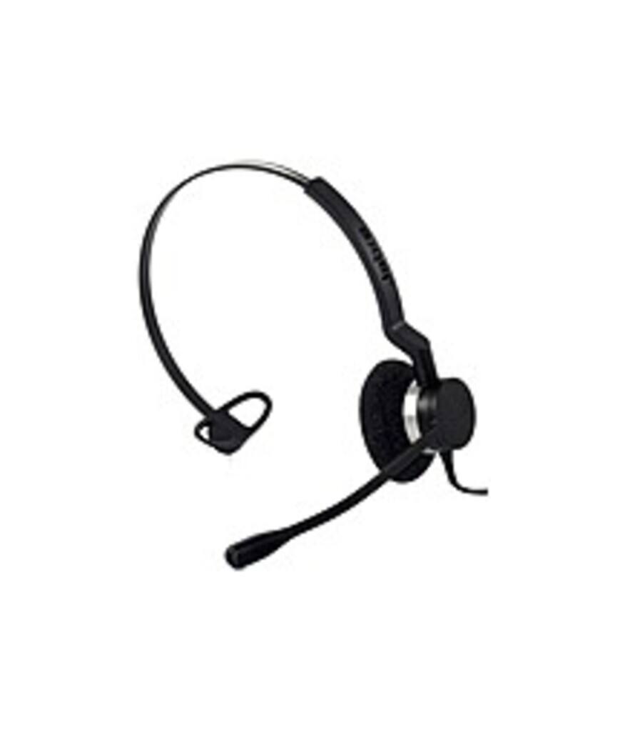 Front. GN Netcom - Jabra BIZ 2300 Series 2303-820-105 QD Mono Headset - On-ear - Wired - Black.