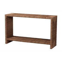 bali & pari - Liza Bohemian Seagrass Console Table - Natural Seagrass
