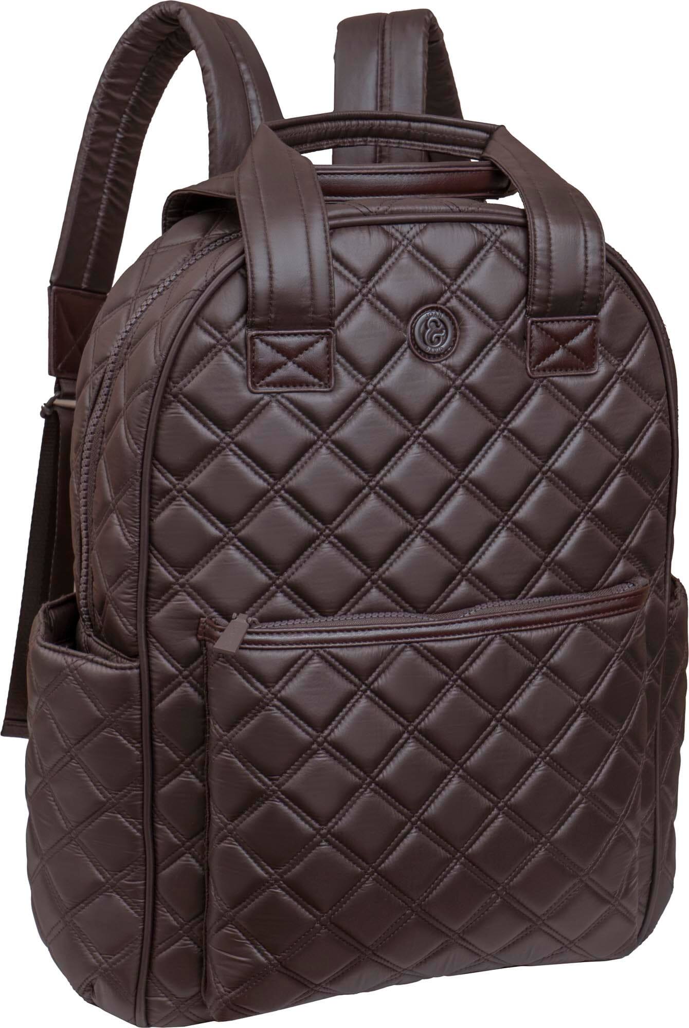 Joan & David 18 Inch Diamond Quilted Puffer Nylon Workbook Backpack Fits up  to 12 Inch Laptop 367 BLACK Laptop Backpacks - Best Buy