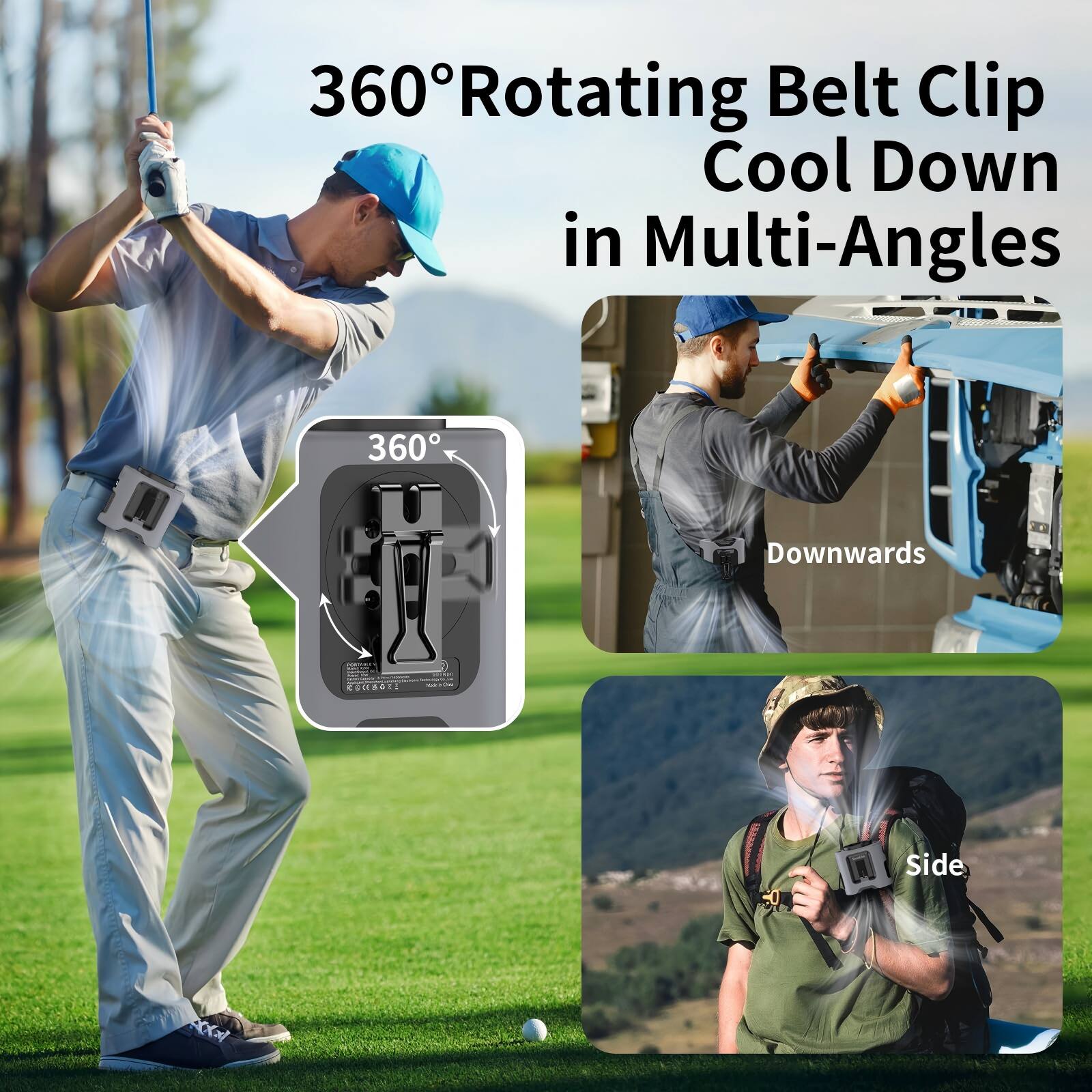 360° Rotating Belt Clip Cool Down in Multi-Angles

Downwards

Side