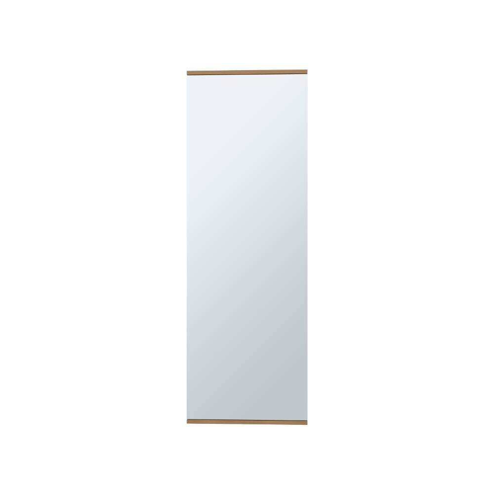 Alt View 2. Loheer - Loheer wall mounted shoe rack with mirror natural oak shoe cabinet single door - Oak.