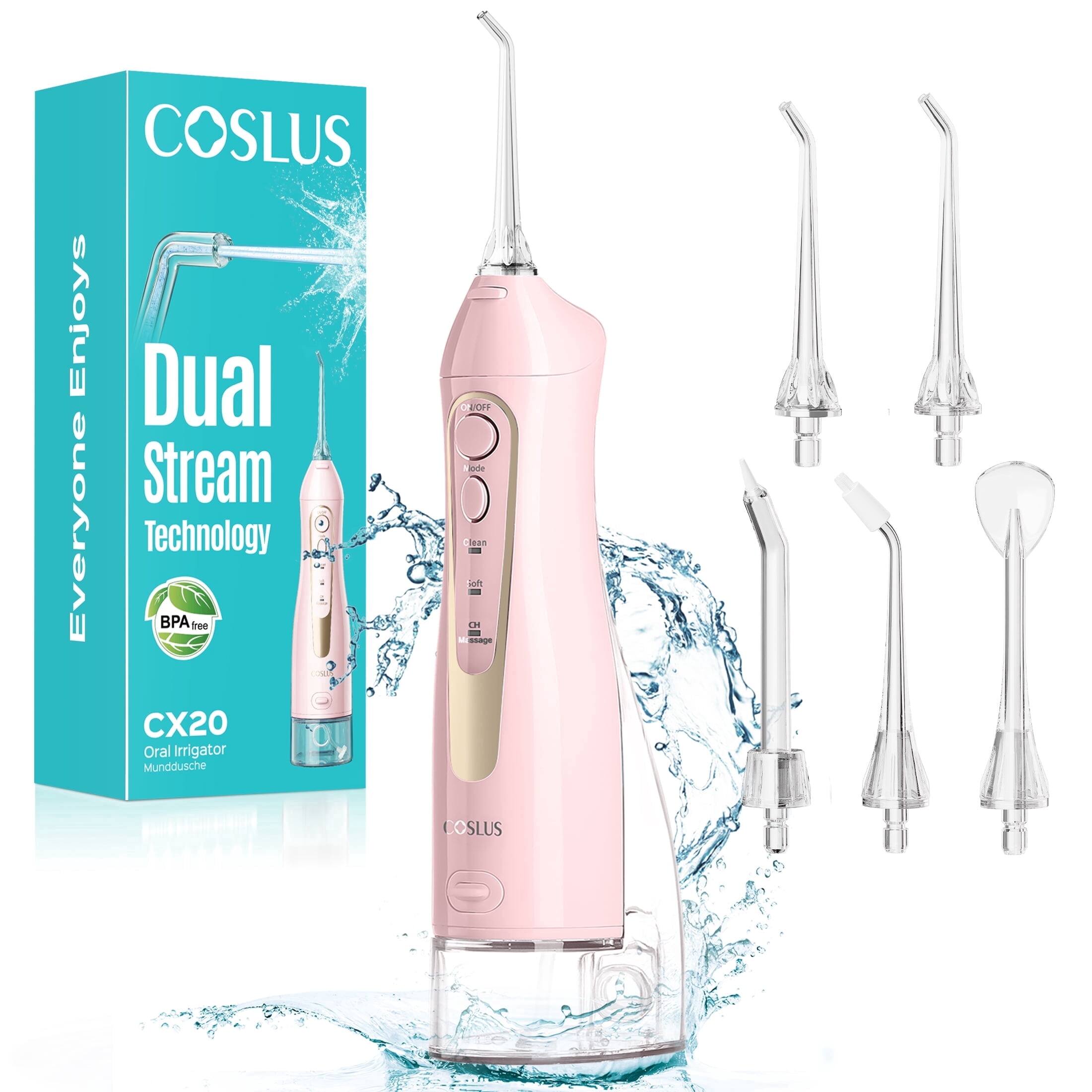 COSLUS Everyone Enjoys Dual Stream Technology BPA free CX20 Oral Irrigator Mundusche LOF ode clean R 1