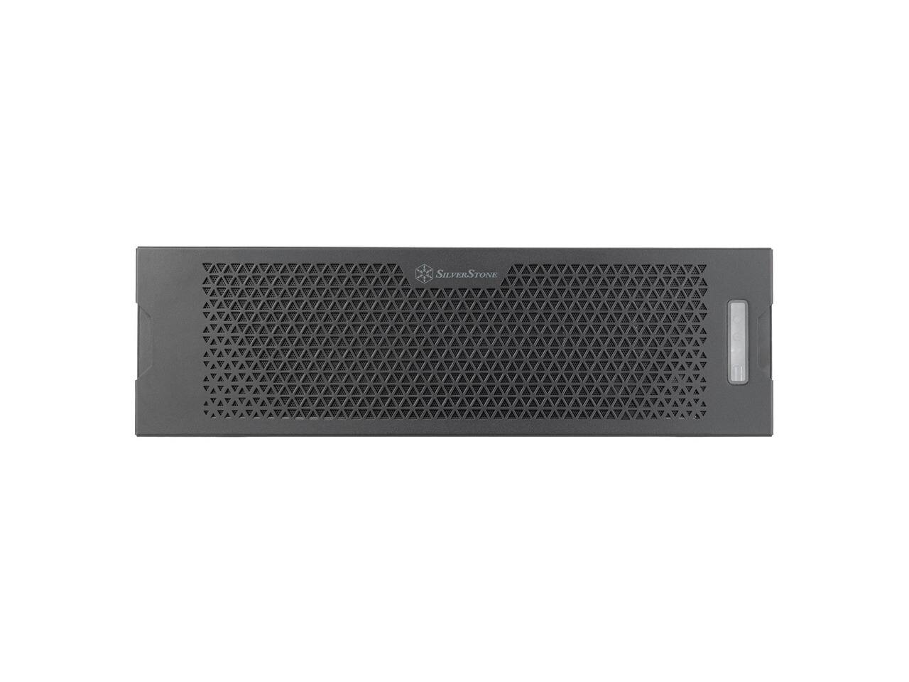 Alt View 1. SilverStone - Silverstone Technology RM31 3U rackmount server chassis with dual power supplies and 360mm radiators support - Black.