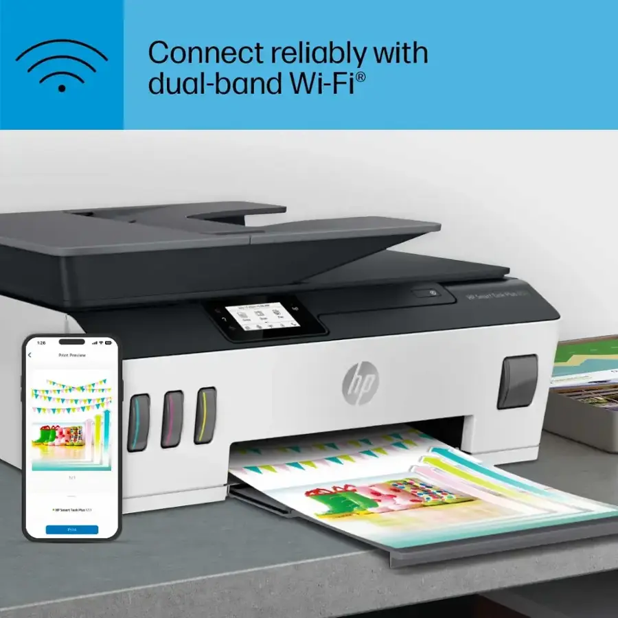 Connect reliably with dual-band Wi-Fi.