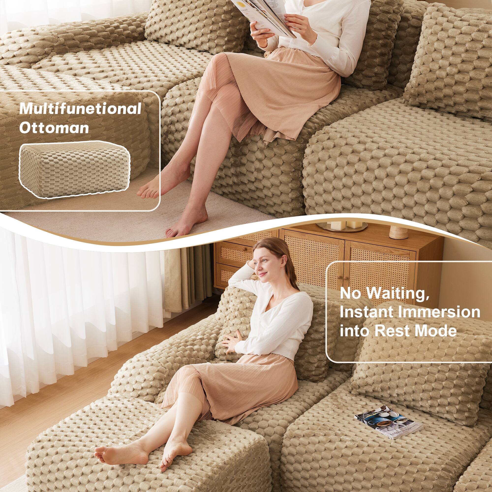 Multifunctional Ottoman

No Waiting, Instant Immersion into Rest Mode