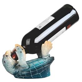 FC Design - 7.5"W Sea Turtle Wine Holder Dining Room Figurine - Multicolor
