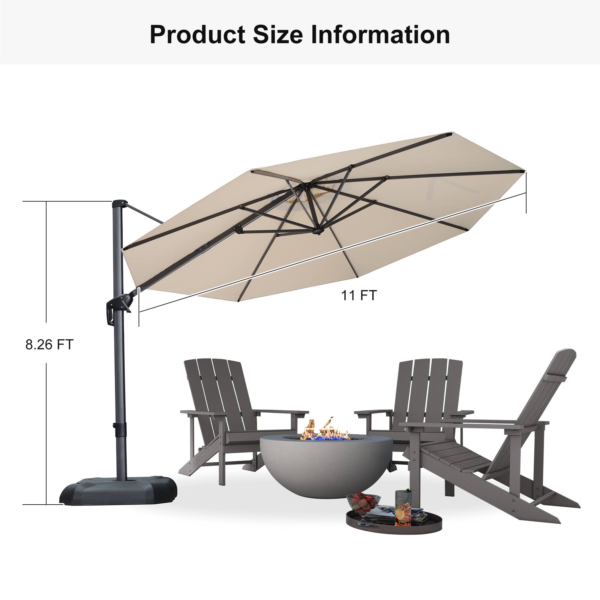Product Size Information

11 FT  
8.26 FT