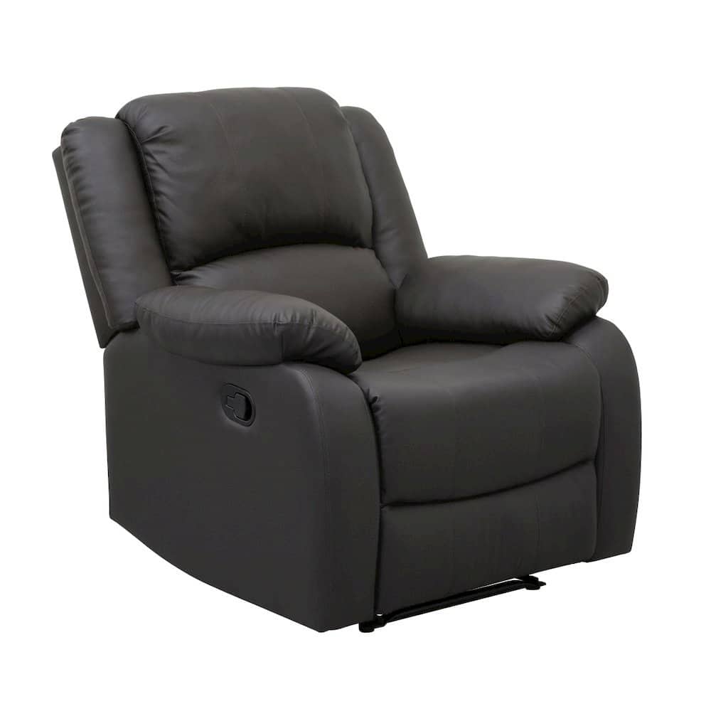 Starlight Canyon Home - Dark Manual Recliner, Plush Reclining Chair for Living Room Comfort - Brown
