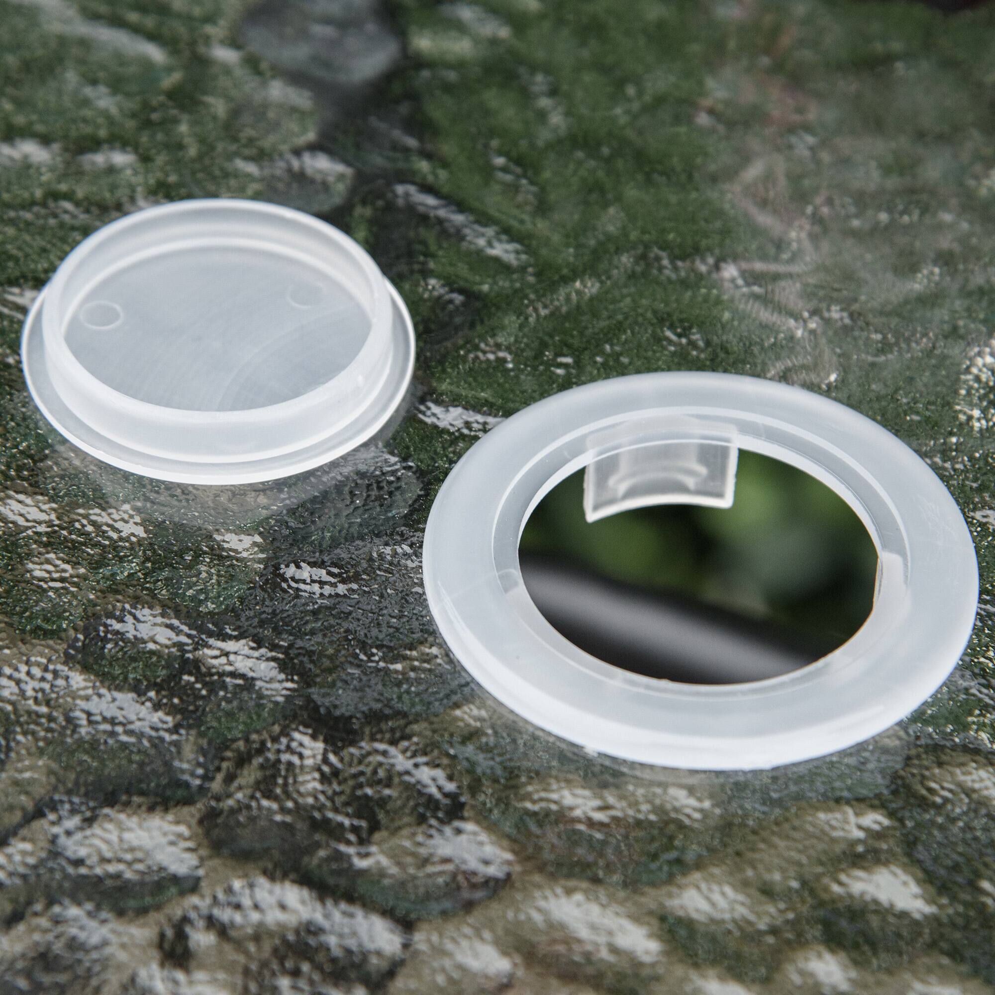 Alt View 8. Outsunny - 4 Piece Outdoor Patio Dining Furniture Set, 2 Folding Chairs, Adjustable Angle Umbrella - Beige.