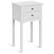 Alt View 19. Costway - Side Table End Accent Table Night Stand with 2 Drawers Furniture - White.