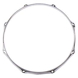 Gibraltar Hardware - 14" 8-Lug Snare Side Drum Hoop, 2.3mm Heavy-Duty Chrome Steel, Provides Clearer Sound with Consistent Shape & Tension