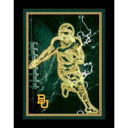 Fan Creations - Baylor Bears 12'' x 16'' Framed Neon Player Print - Black