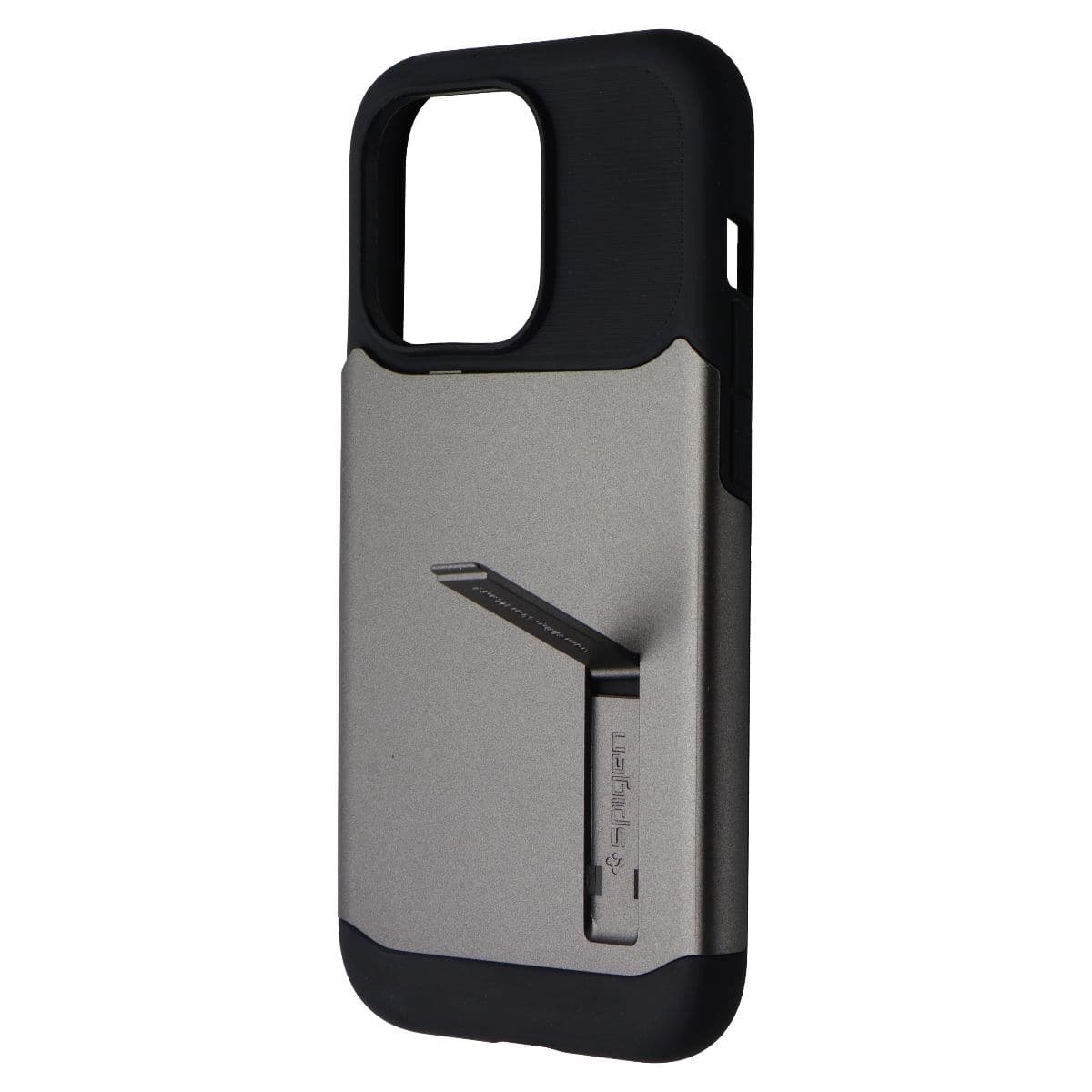 Spigen - Slim Armor Series Case with Kickstand for Apple iPhone 14 Pro - Gunmetal - Gray