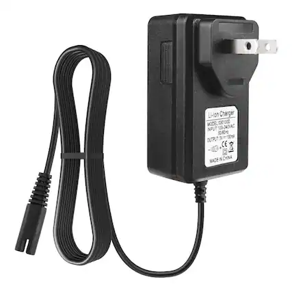 Li-ion Charger
MODEL: 0301000
INPUT: 100-240VAC 50/60Hz
OUTPUT: 3V 100mA
CE
MADE IN CHINA