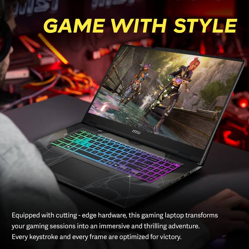 GAME WITH STYLE

Equipped with cutting-edge hardware, this gaming laptop transforms your gaming sessions into an immersive and thrilling adventure. Every keystroke and every frame are optimized for victory.