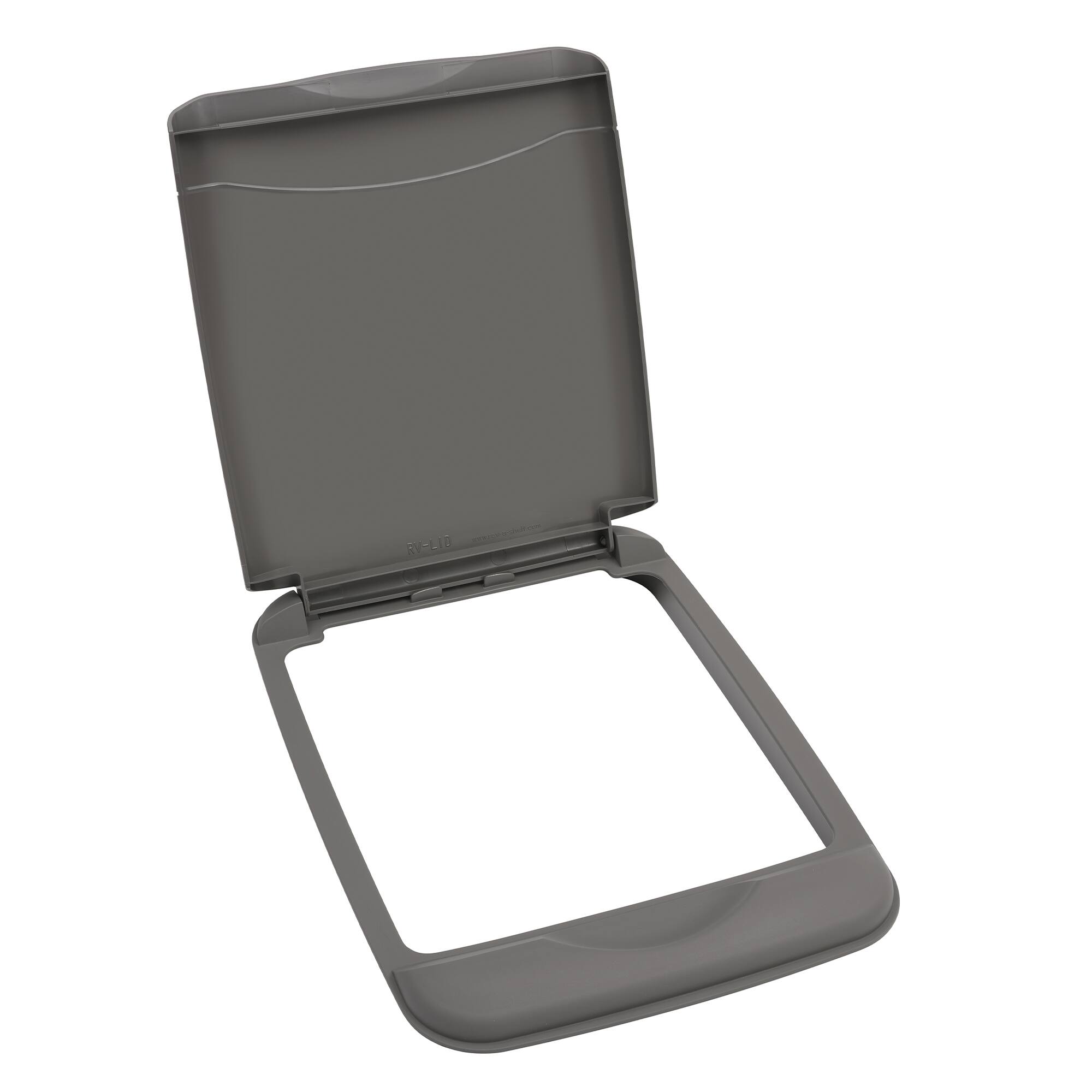 Alt View 5. Rev-A-Shelf - Rev-A-Shelf 35 Qt Trash Can Replacement Lid, Gray, RV-35-LID-13-1-40 (2 Pack) - Orion Gray.