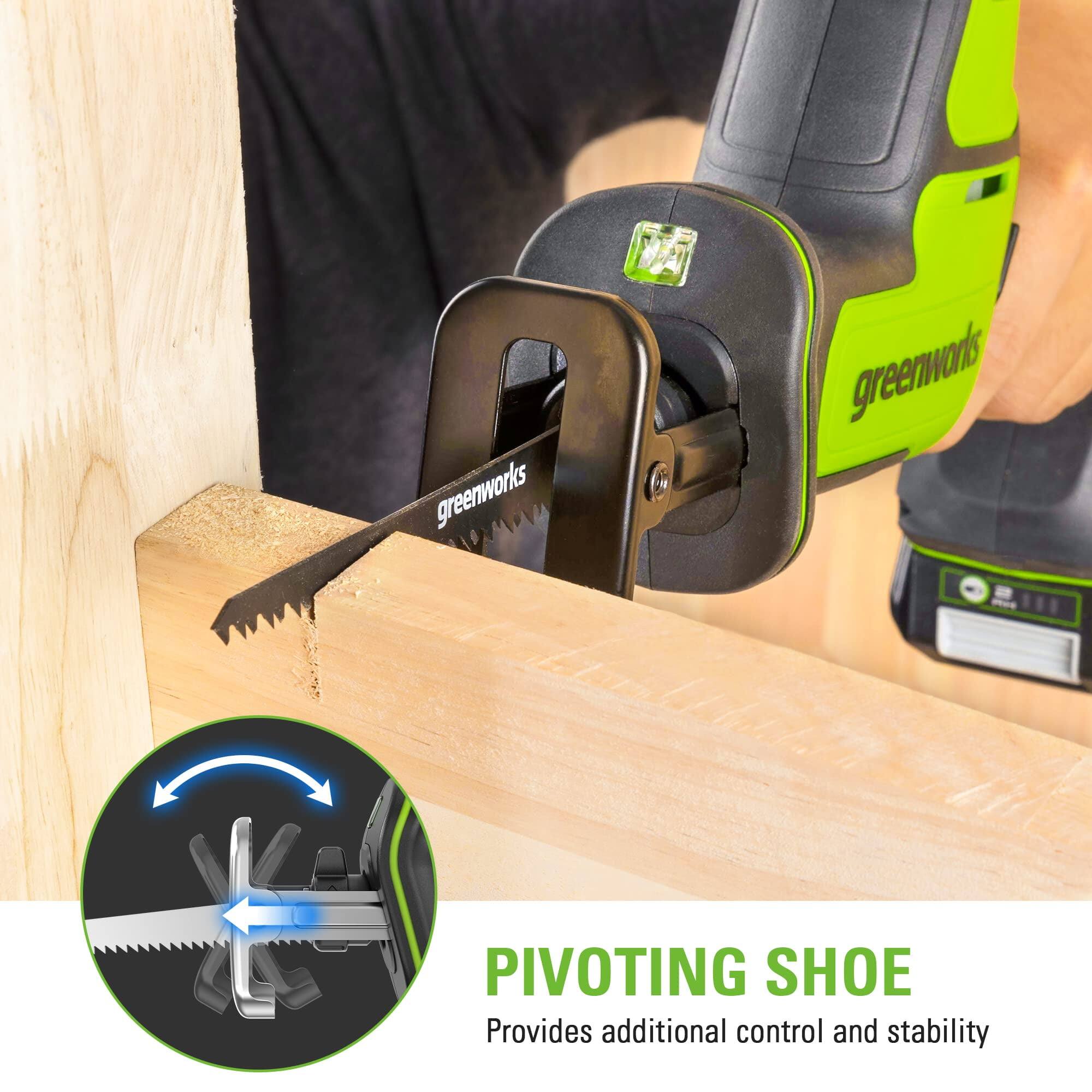 PIVOTING SHOE  
Provides additional control and stability