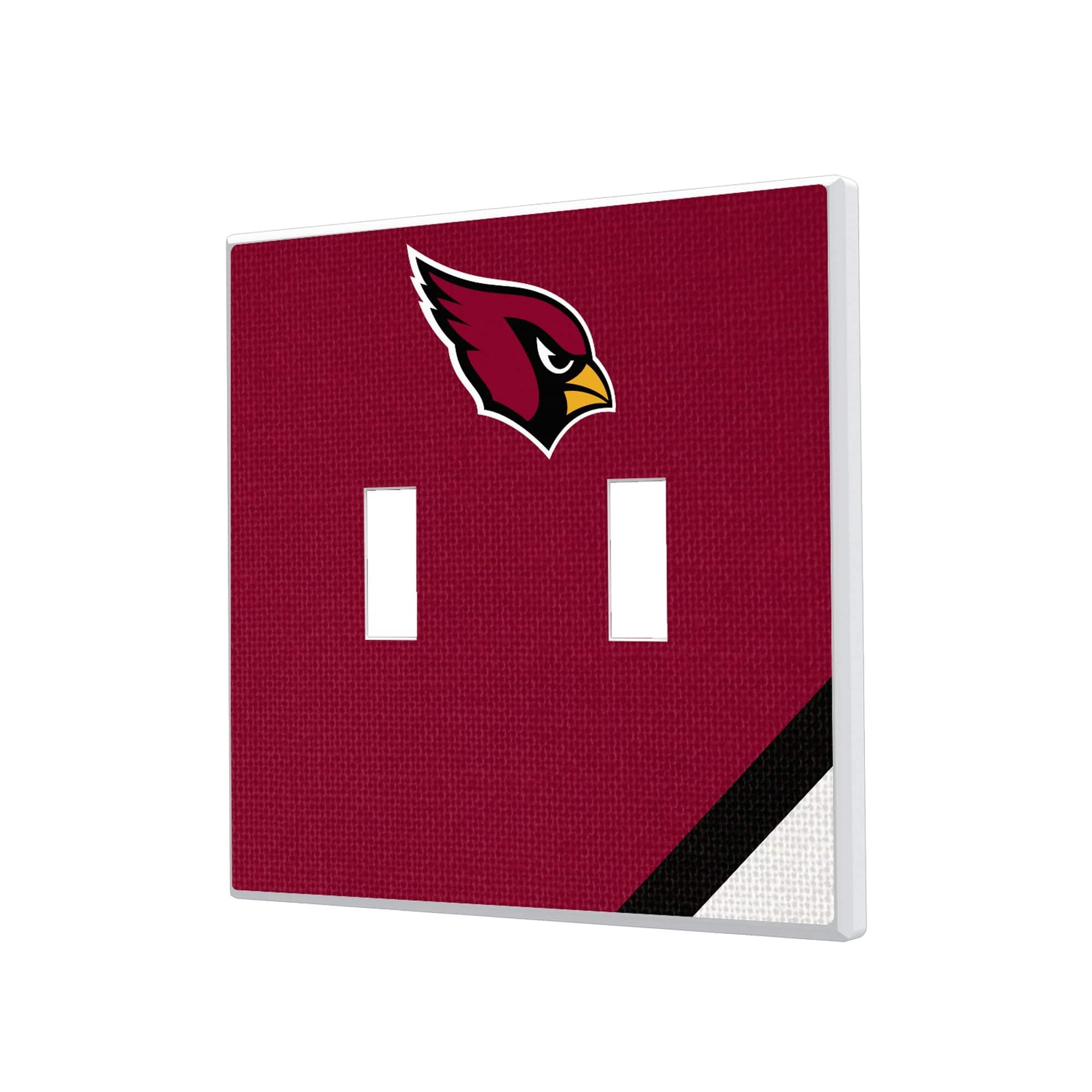 Keyscaper - Arizona Cardinals Diagonal Stripe Double Toggle Light Switch Plate - Multicolor price history on PriceWatchPro