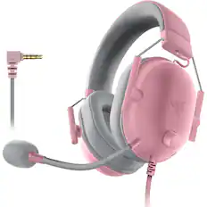 Front. Razer - BlackShark V2 X Wired Over-the-Ear Gaming Headset for PC, PS5, PS4, Switch, Xbox X|S, and Xbox One - Quartz.