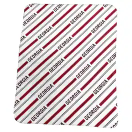 Logo Brands - Georgia Bulldogs 50" x 60" Classic Vertical Stripe Fleece Throw Blanket - Multicolor