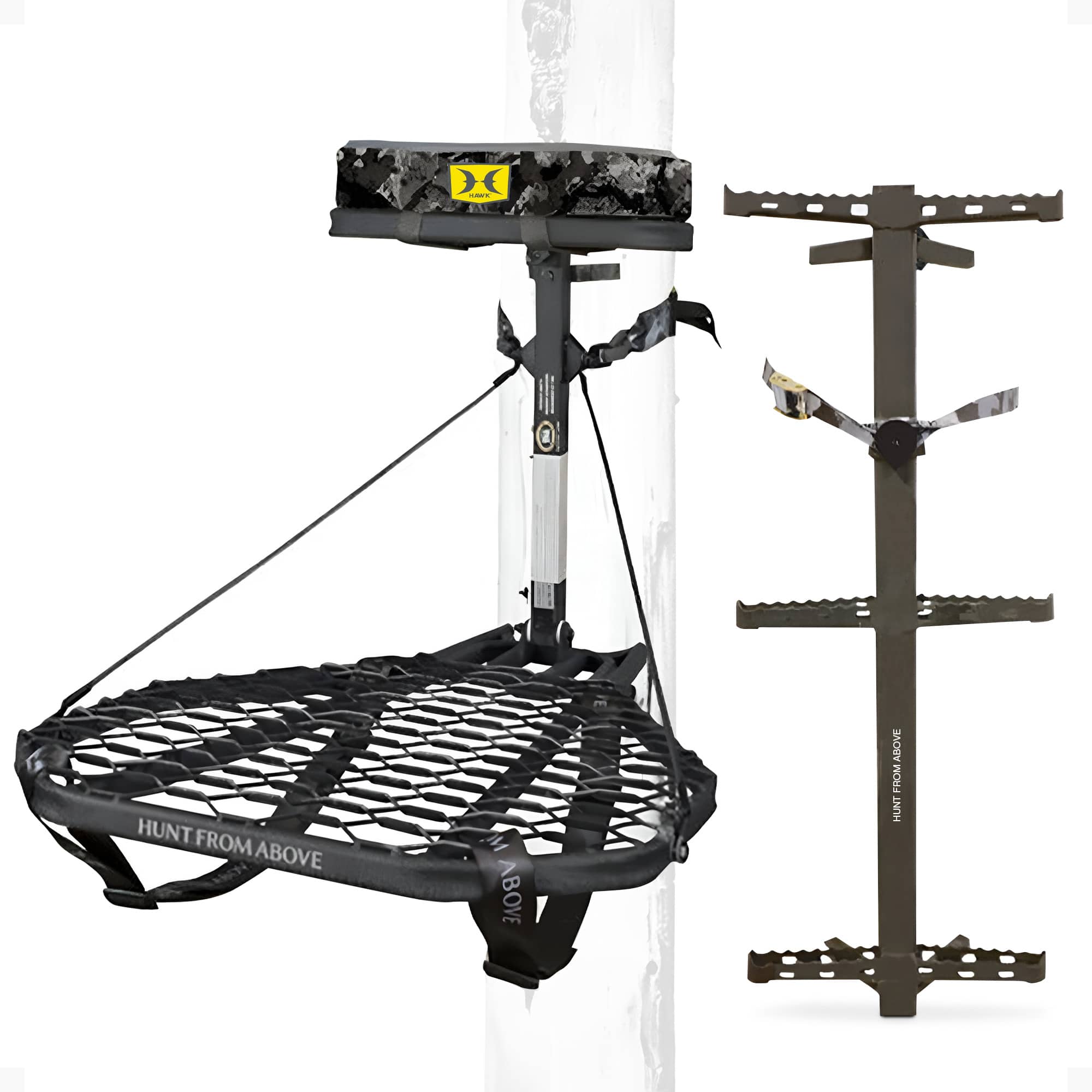 Hawk - Ranger Traction Climbing Sticks with Treestand and Full Body Safety Harness - Black price history on PriceWatchPro