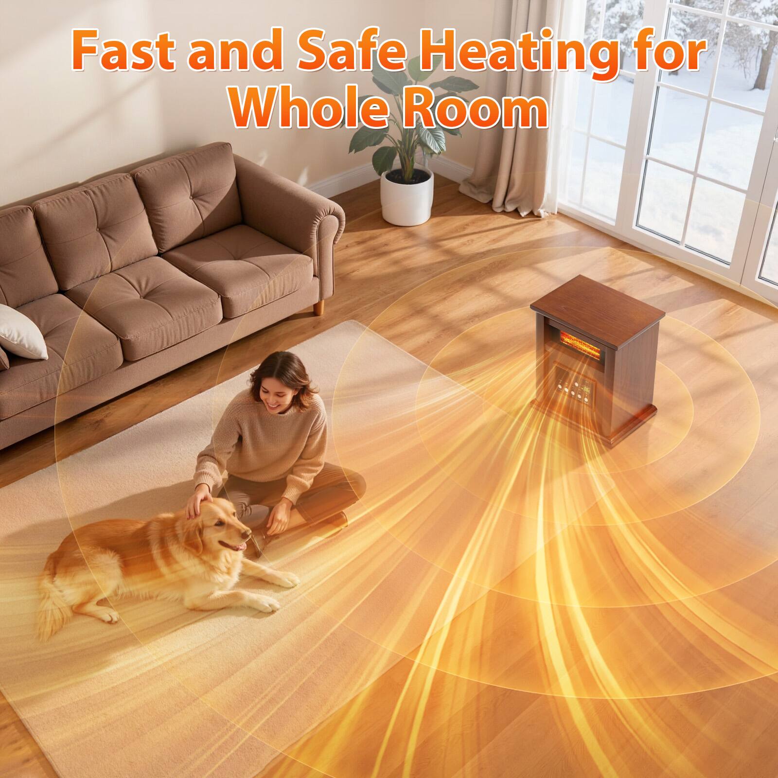 Fast and Safe Heating for Whole Room