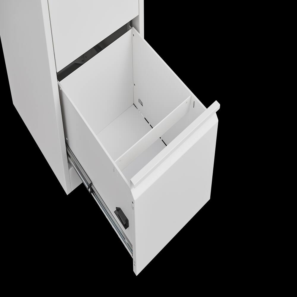 Alt View 9. Loheer - Loheer 4 Drawer Vertical File Cabinet with Lock Narrow Steel Storage Cabinet for A4 Legal Letter Files.