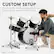 CUSTOM SETUP
Find the perfect seat & cymbal height, suited for beginners & experienced drummers
*Black Color Shown
