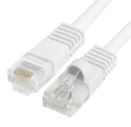 Cmple.com - Cmple - Cat5e Ethernet Cable 100 ft, 350 MHz UTP Cat 5e Ethernet Patch Cord, 1Gbps Network Lan Cables, RJ45 - White