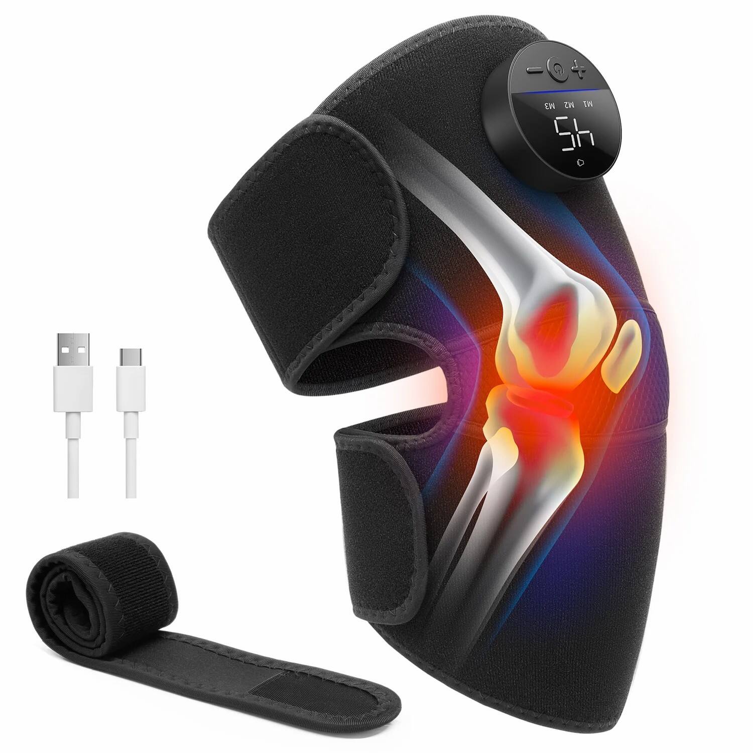 Medcursor Cordless Heated Knee Massager Black MD-KP02 - Best Buy Medcursor Cordless Heated Knee Massager Black MD-KP02 - Best Buy