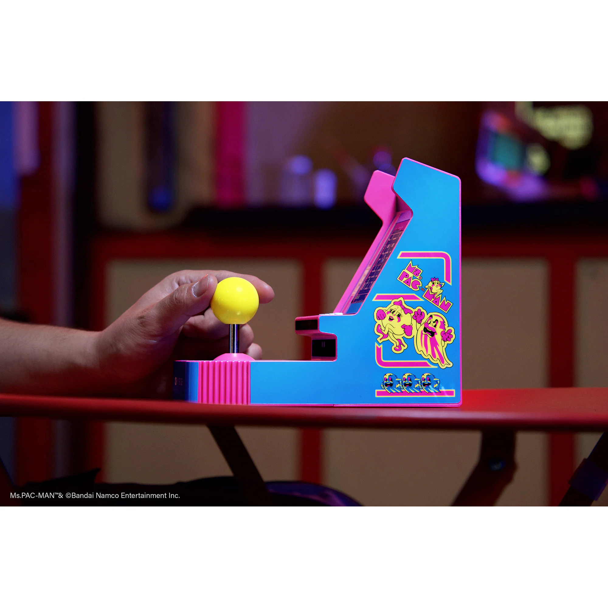 Joystick Player Ms. Pac-Man Portable Retro Arcade