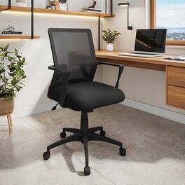 GOODSILO - Ergonomic Mesh Office Chair with Adjustable Height and Tilt for Comfortable Home or Office Use - Black